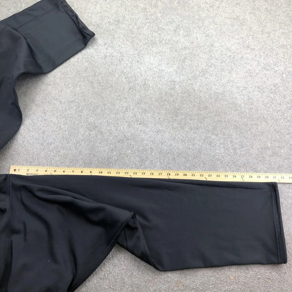 Nike Sweatpants Mens Large Black Therma-FIT Fleece Elastic Waist Zip Hem